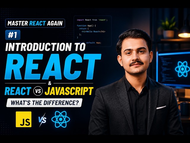 Introduction to React | React vs JavaScript | Learn React From Scratch | Master React Again #part1