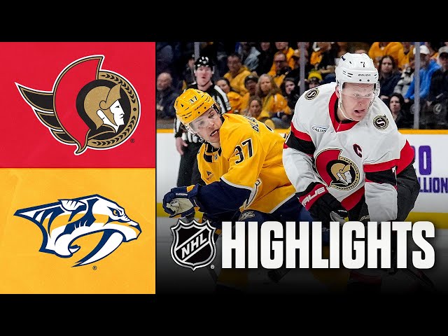 Senators vs. Predators | NHL Highlights | January 22, 2026