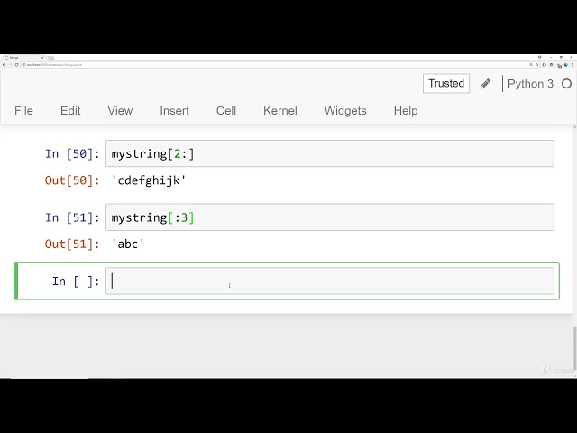 Indexing and Slicing with Strings - Python Bootcamp From Zero to Hero