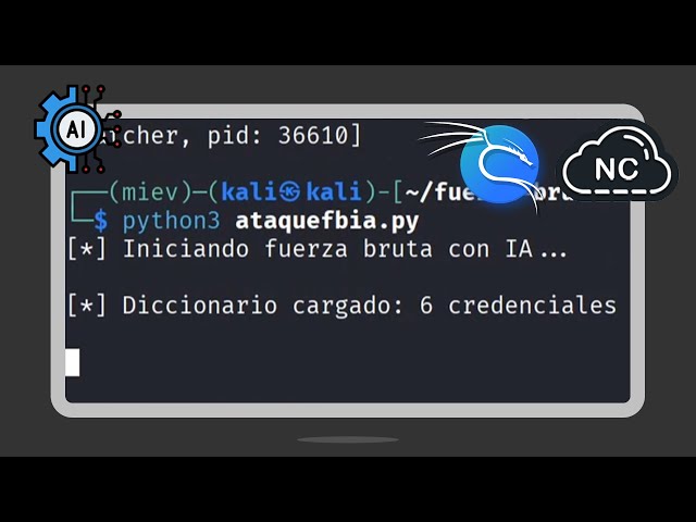 CÓMO HACER ATAQUES DE FUERZA BRUTA CON IA EN KALI 🤖 "CON FINES EDUCATIVOS"