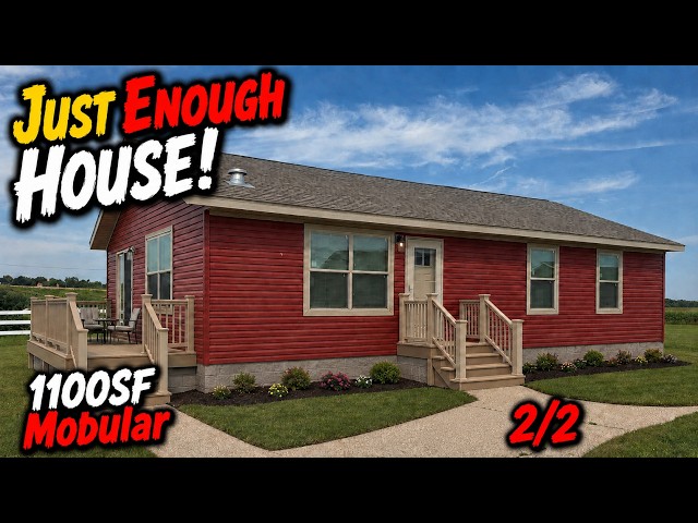 A Tiny House Isn't Enough? THIS Small Modular Home Might be PERFECT! Small House Tour! Pick A Color!