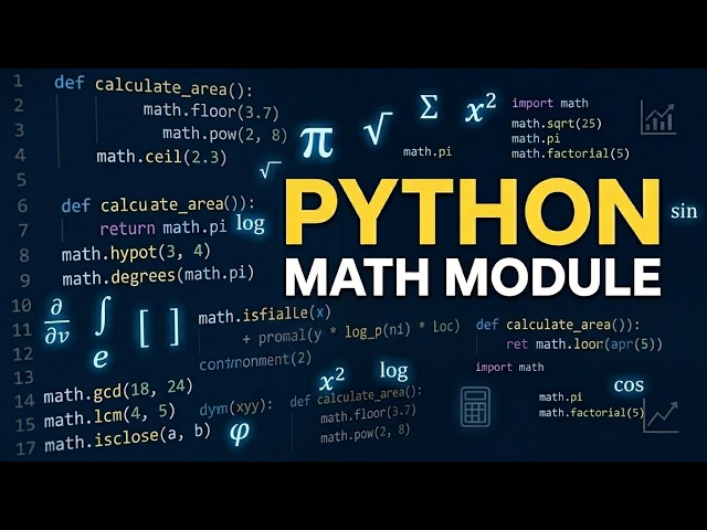 83 🐍 Python Math Module Explained | Complete Tutorial with  Functions & Practical Examples