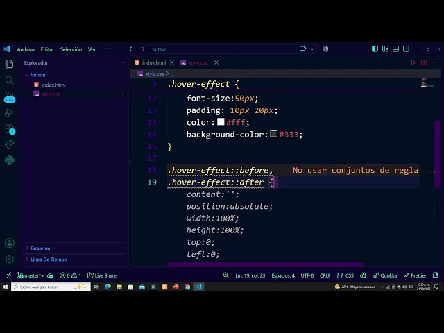 BOTON ANIMADO CON HTML Y CSS
