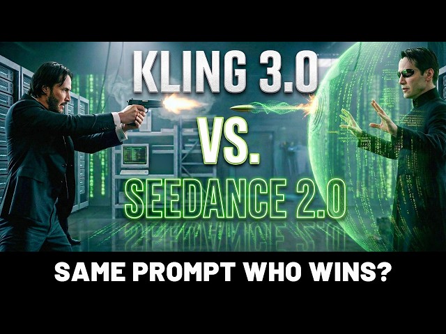 Kling 3.0 vs Seedance 2.0: John Wick vs Neo AI Fight Scene (Single Prompt)
