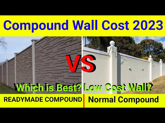 Low cost compound wall construction | readymade vs normal compound wall | precast compound wall