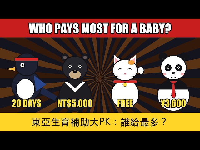 Show Me the Baby Money: East Asia's Family Policy Game Show｜育兒津貼 育嬰假 東亞家庭政策大PK