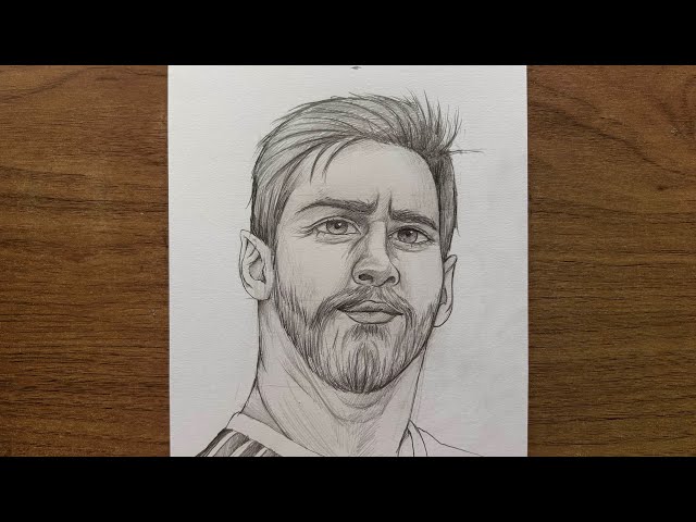 How to Draw a Realistic Beard Face | Easy Male Portrait Drawing Tutorial