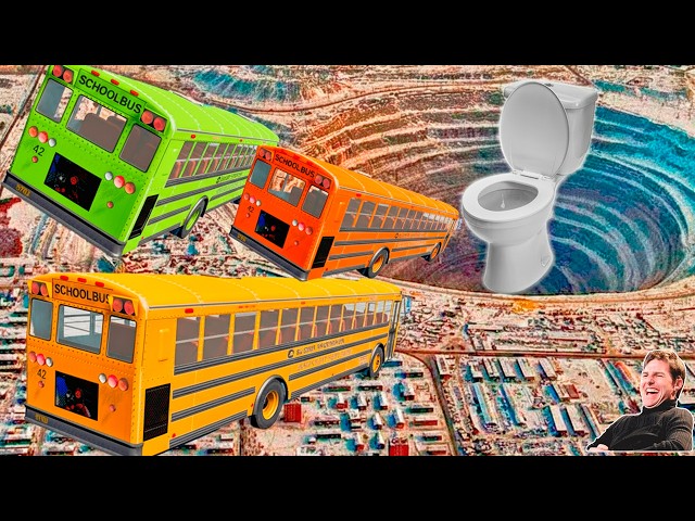 BeamNG Drive TOP 100 School Bus Crashes – Crazy Bus Jumps Compilation