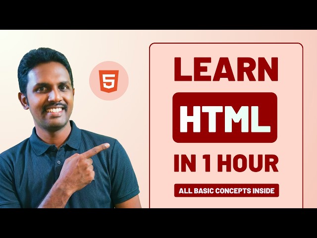 Learn HTML in 1 Hour (2026) | Complete HTML Crash Course in Tamil
