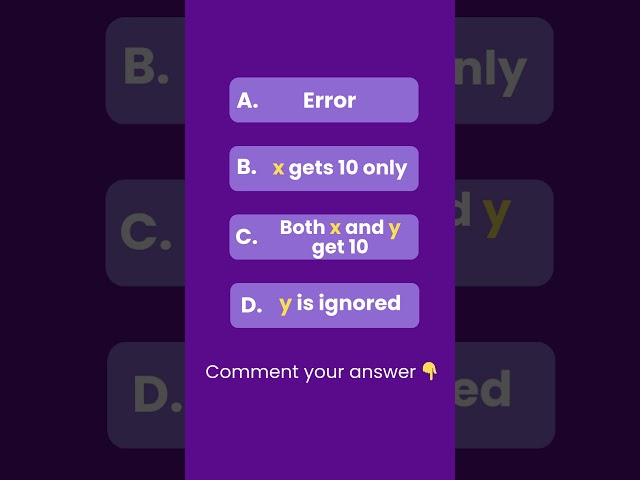 👉 Python Multiple Assignment Explained | Python MCQ