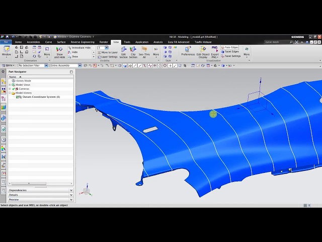 NX Reverse Engineering - Section Curve Analysis