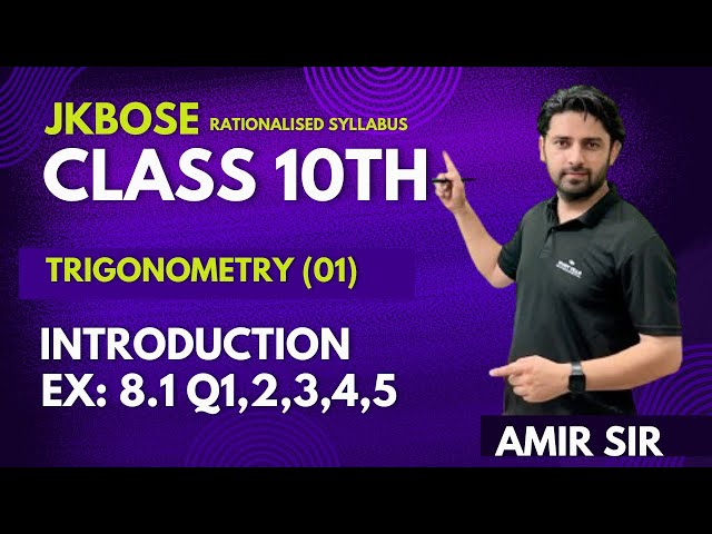 Trigonometry(01) || Ex.8.1 Q.no 1,3,4,5 || class 10th ||#studyvilla #viral #education #maths