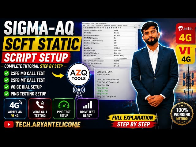 How to Edit Scripts in AZQ: Sigma-AQ SCFT Static Script Setup and Ping Testing Full Tutorial (Air...