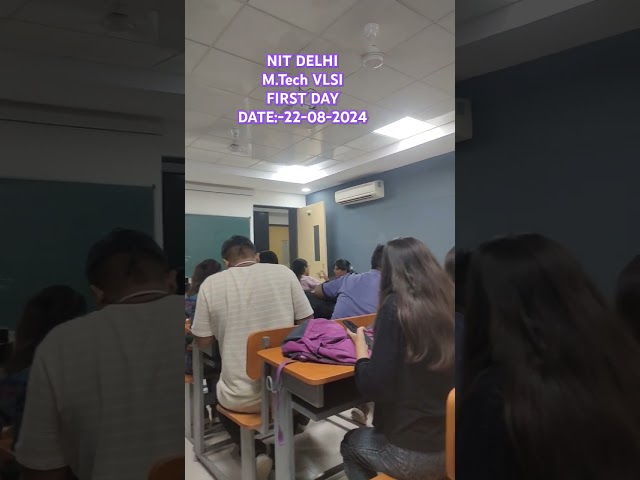 This was first class of my M.Tech journey. #vlsi #mtech #nitd #nitdelhi #delhi #india #vlsidesign