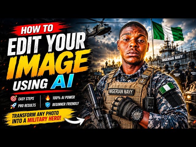 AI Photo Editing Tutorial: Transform Any Picture Into a Military Hero3