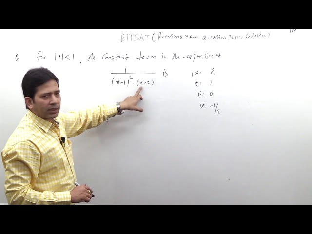 BITSAT Previous Year Question Paper Solution -1