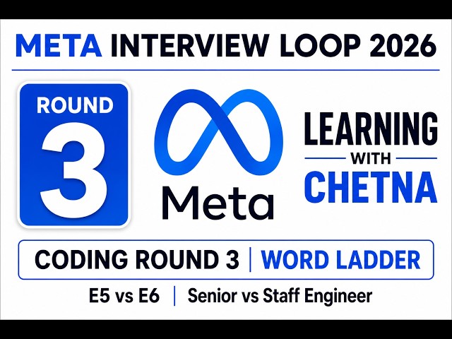 Meta Interview Loop | Round 3 | Coding Round 2 -  Word Ladder | E5 , E6