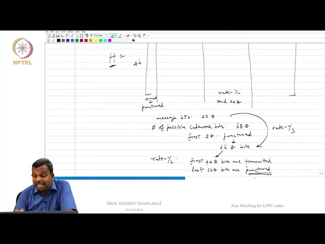 Rate Matching for LDPC codes #swayamprabha