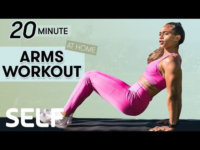 20-Minute Total Arms Workout - No Equipment With Warm Up at Home | Sweat with SELF