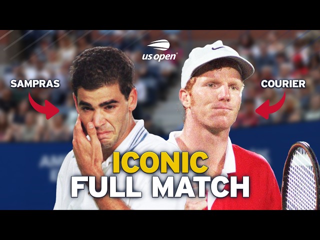 Pete Sampras vs. Jim Courier Iconic Full Match | 1995 US Open Semifinal