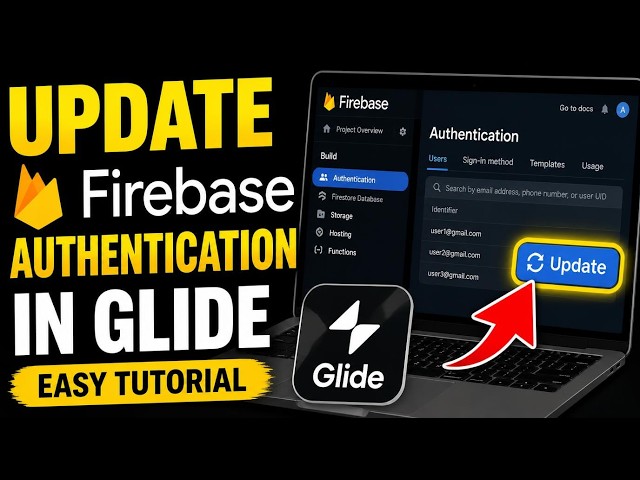 How to update Firebase authentication in Glide for sign-in users - Easy Tutorial