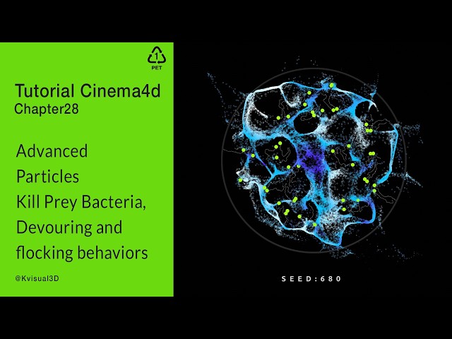 Tutorial Cinema4d - Chapter28 - Bacteria Devouring and Flock Behavior