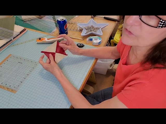 Squaring Up a Quarter Square Triangle Unit - Two Methods