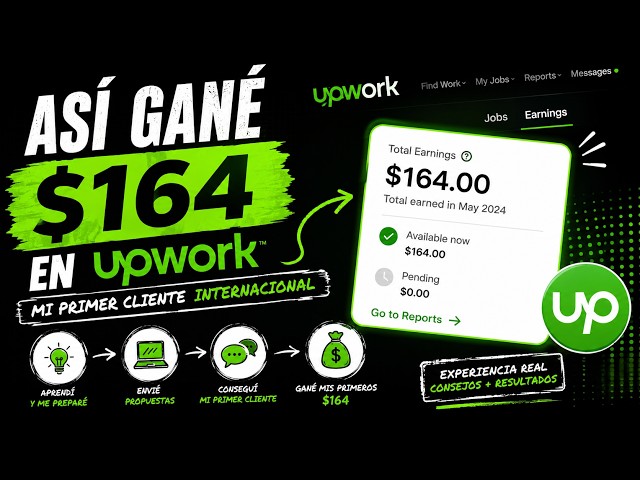 Así gané mis primeros $164 en Upwork