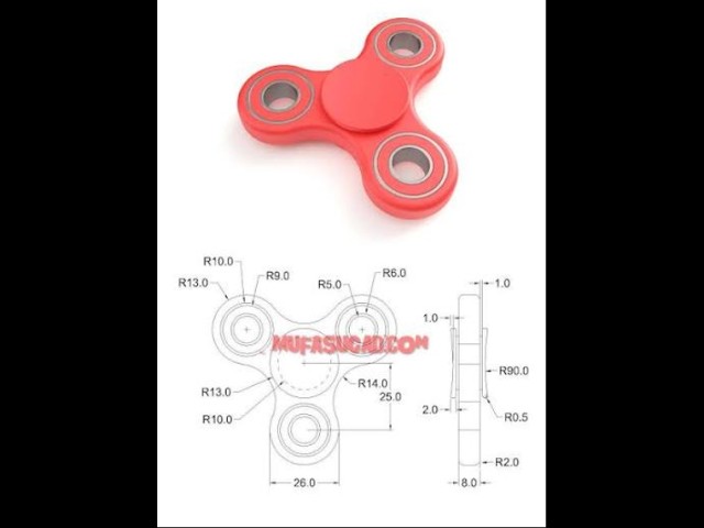 AutoCAD 3D Practice Tutorial | Step-by-Step Design for Beginners - 132 | Easy Method-Fidget Spinner