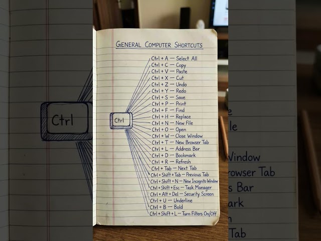 💻 25 Essential Computer Shortcuts Every Student Should Know! ⌨️🔥