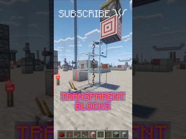 How TRANSPARENT BLOCKS DIFFER in JAVA and BEDROCK | Redstone with PsiVolt #minecraft #redstone