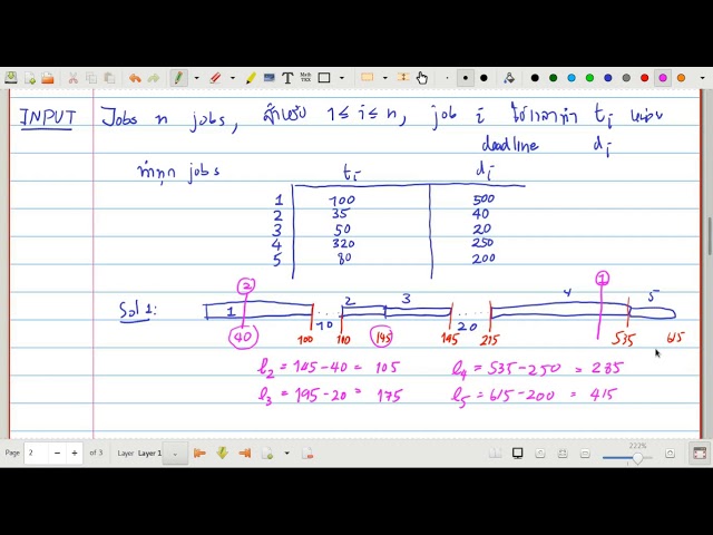 01204313 Algorithms EP05.2 - แนะนำปัญหา Scheduling to minimize maximum lateness