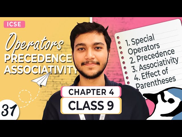 L031 | Special Operators & Operator Precedence and Associativity in Java