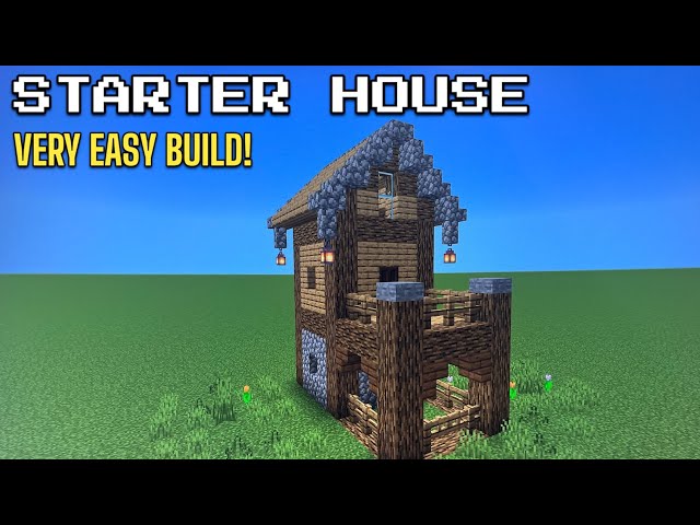 Minecraft Tutorial: How To Build A Easy Starter House