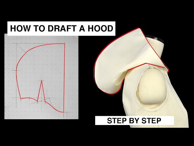PATTERN MAKING | HOW TO DRAFT A HOOD STEP BY STEP !!!