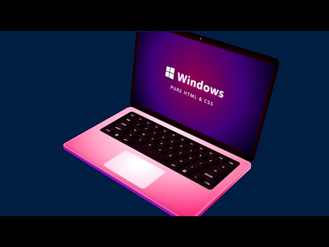 Build an Animated 3D Laptop in CSS in 15 Min! No JS