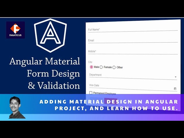 Angular material - How to use Angular Material