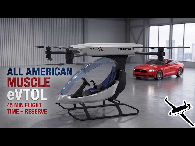 “Velocitor X1: The 45-Minute eVTOL That Changes Everything”