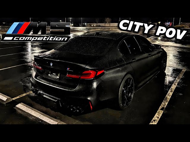FIRST NIGHT DRIVE WITH CATLESS DOWNPIPES IN MY BMW F90 M5 AT 12 AM... VERY LOUD