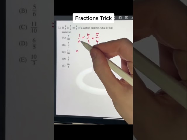 Fractions Trick #mathematics #maths #mathteacher