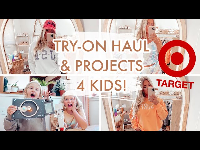 TARGET Summer TRY-ON Haul, KIDS Project Vlog & New STARBUCKS Tumblers!