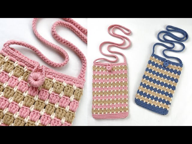 Easy Crochet Phone Bag Tutorial | Chenda DIY