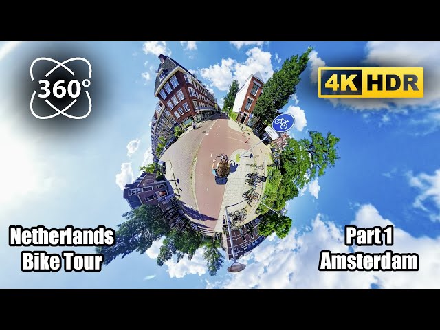 🎥🌀 360° 4K 🚴‍♂️ Netherlands Bike Tour Part 1 🇳🇱 Amsterdam Nature Ride 🌿