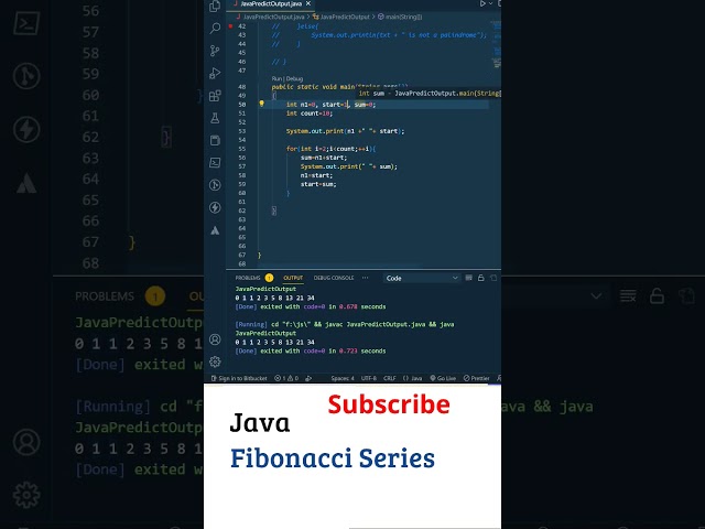 Java Practice Telugu: Fibonacci Series In Java, Telugu Java Tutorial, Java Interview Telugu