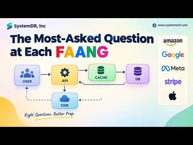 The Most-Asked Question at Each FAANG Company #systemdesign #roadmap #mostaskedquestion #faang