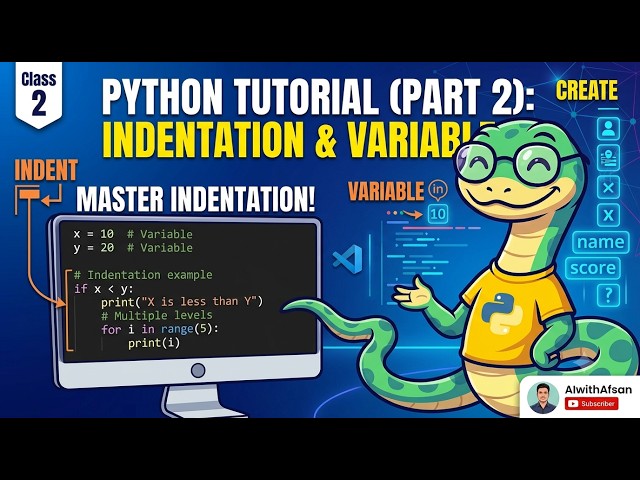 Python Tutorial for Beginners #2: Indentation & Variables Explained