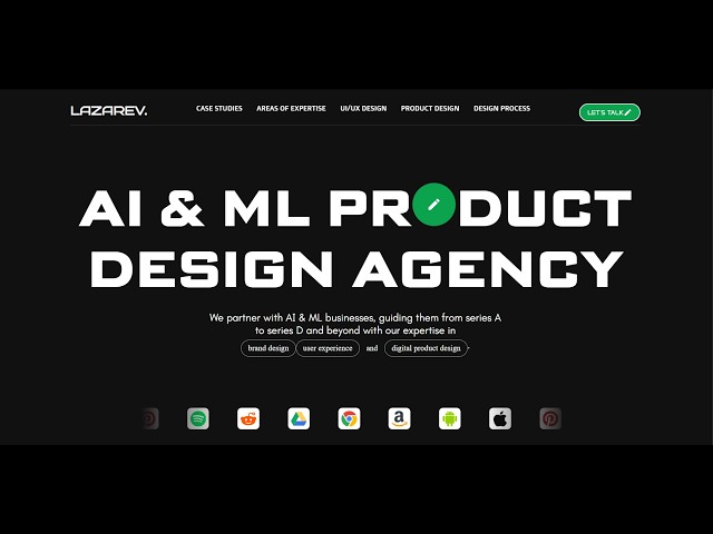 Lazarev Inspired Website Clone | Frontend Development Project