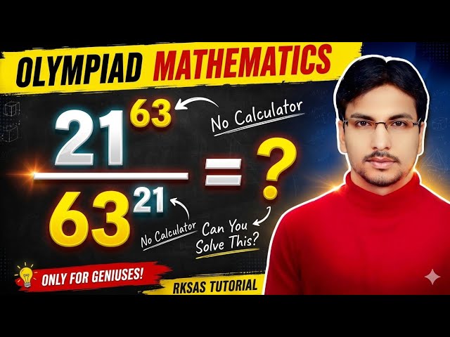 Olympiad Mathematics Challenge 🔥| Only Genius Can Solve This! 😱 | Maths by Raj Sir @RKSASTUTORIAL