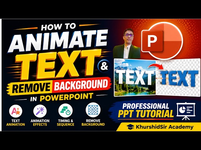PowerPoint Text Animation & Background Removal - Pro Tutorial
