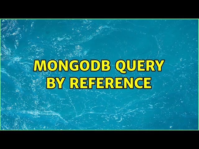 mongodb query by reference